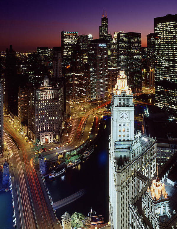 Chicago Night Wacker Drive Art Tony Martin Artist Photographer Videographer IndieCD Independent Creator Directory